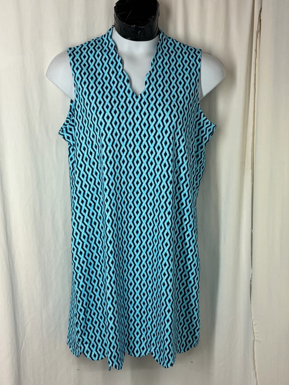 Anthony’s Resort Wear XL Scalloped Edge Dress Sleeveless